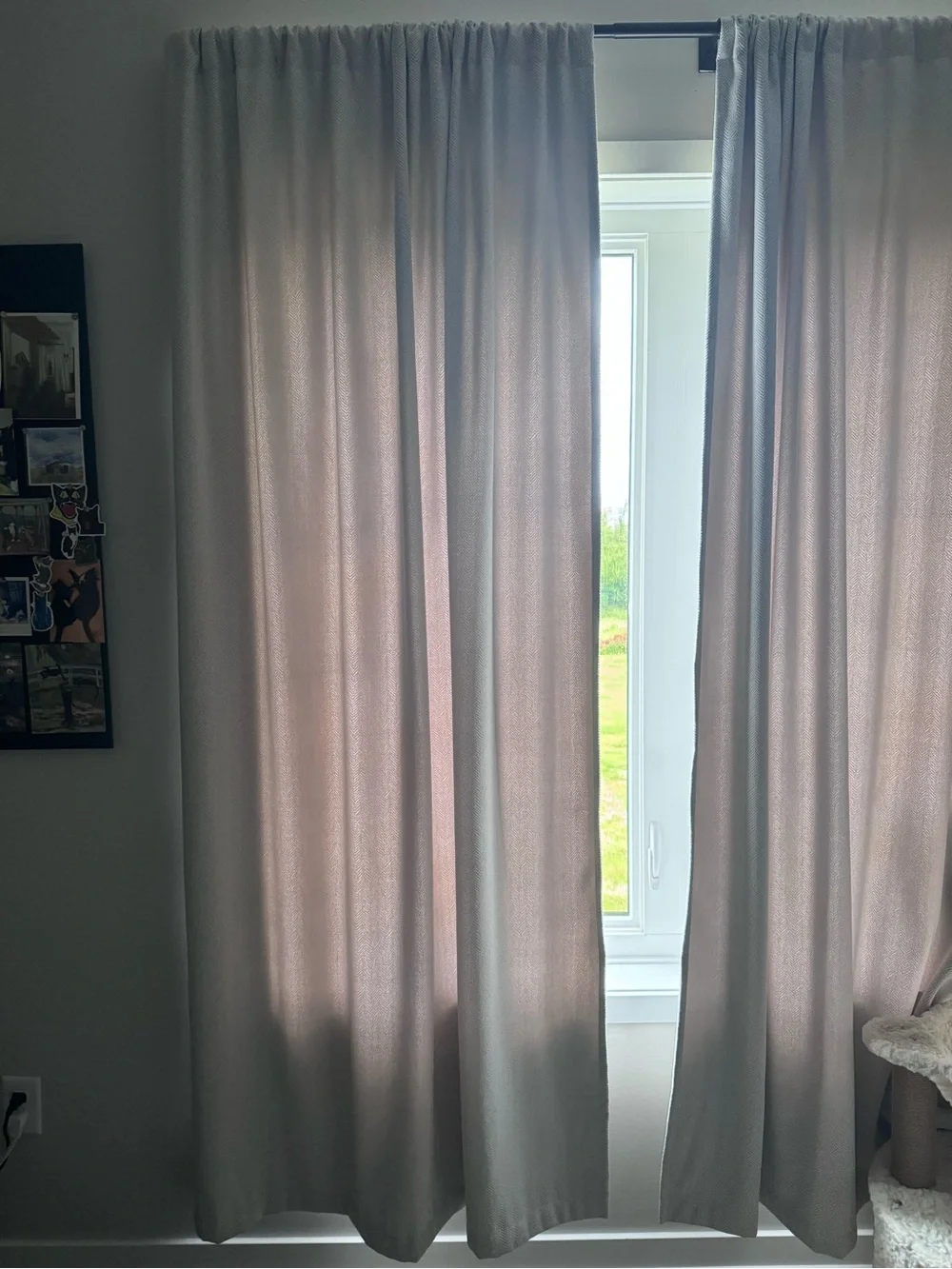 Neutral Light-Filtering Curtain Panels - Soft Taupe